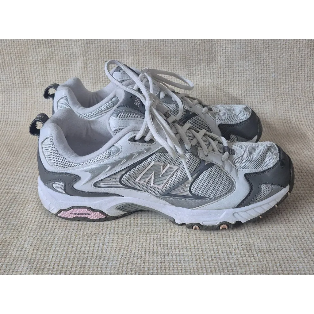New Balance Womens 505 WX505GP Gray White Pink Running Shoes Sneakers Size 11B - Image 5