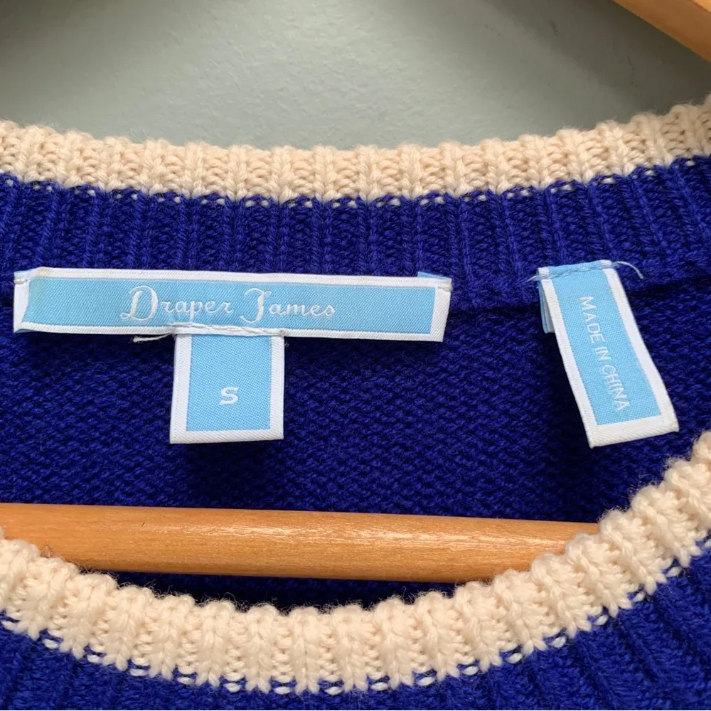 Draper James Spirit Wool Sweater in Blue Small - Image 7