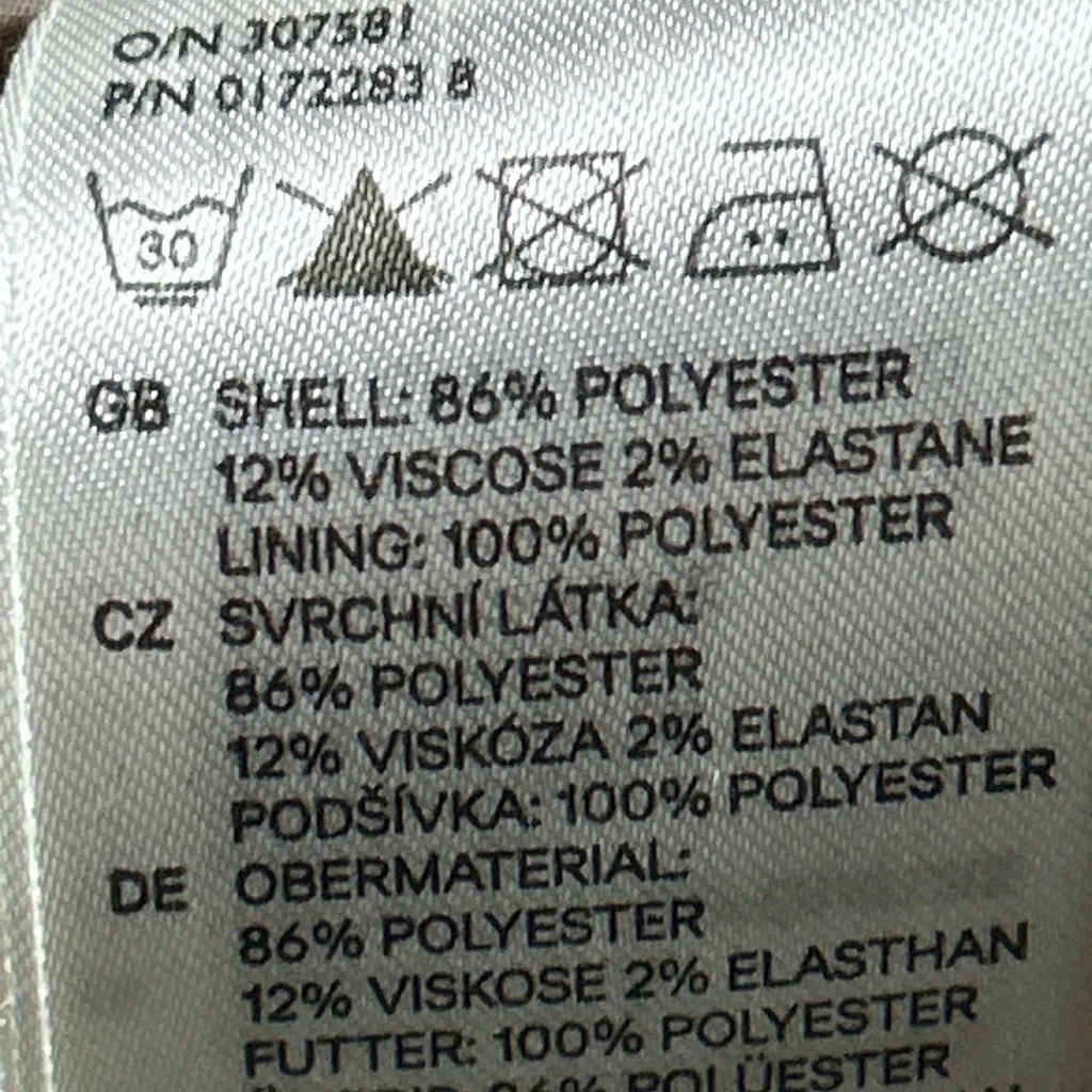 H&M Tan Double-Breasted Pea Coat
 Size 6 - Image 9