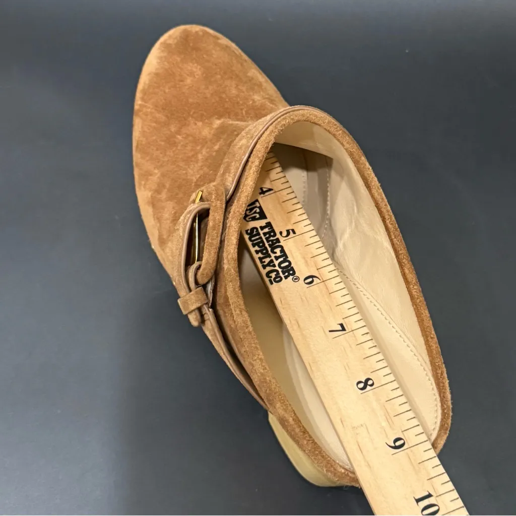 VERONICA BEARD “Dacey” Clogs Brown Pecan Suede Platform Mules Slip On Sandals 8M - Image 10