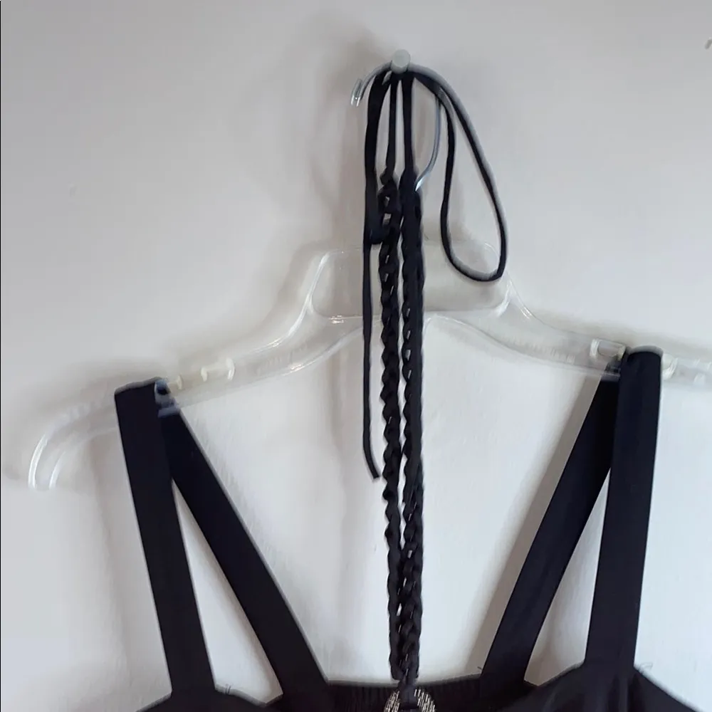 Elegant Black Evening Dress Size 6 - Image 7