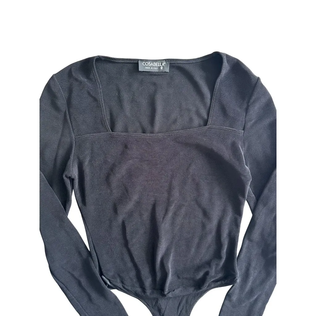 COSABELLA Black One Piece Bodysuit Size Small - Image 5