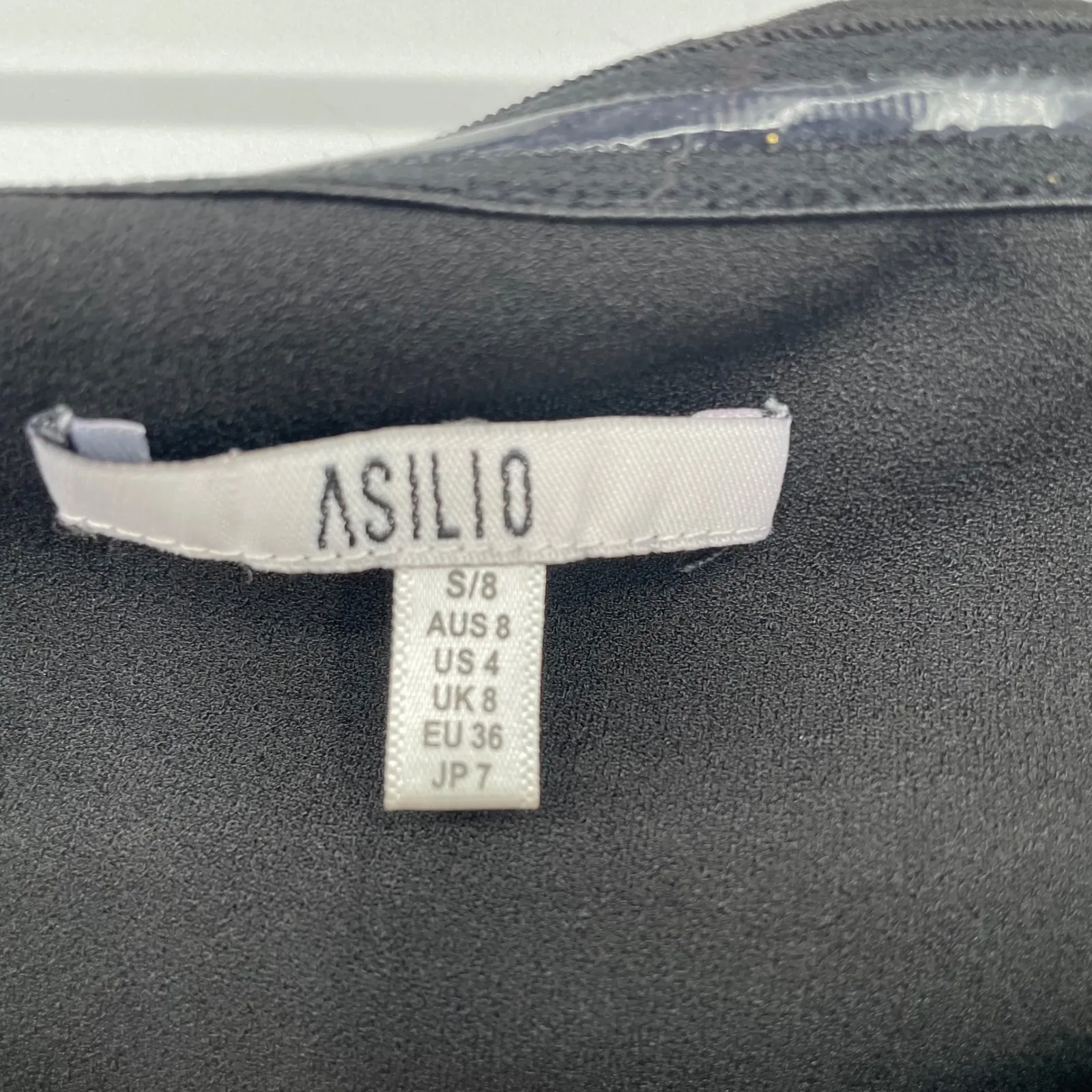 ASILIO Rebel Nights Bodysuit Black Off Shoulder Cap Sleeve Style AS201333 Size 8 - Image 3