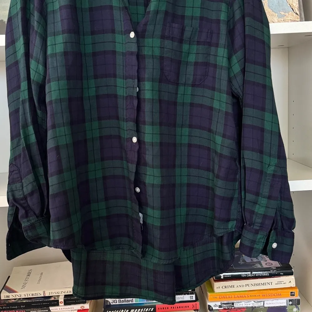 GRAYSON by FRANK & EILEEN Plaid Hero Button Up Shirt Green Size XS - Image 4