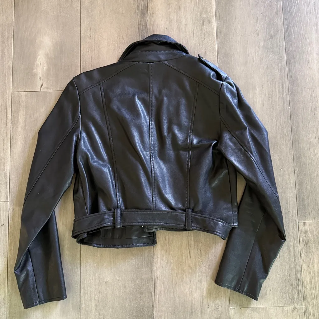 Pull & Bear  Faux Leather Jacket - Image 4