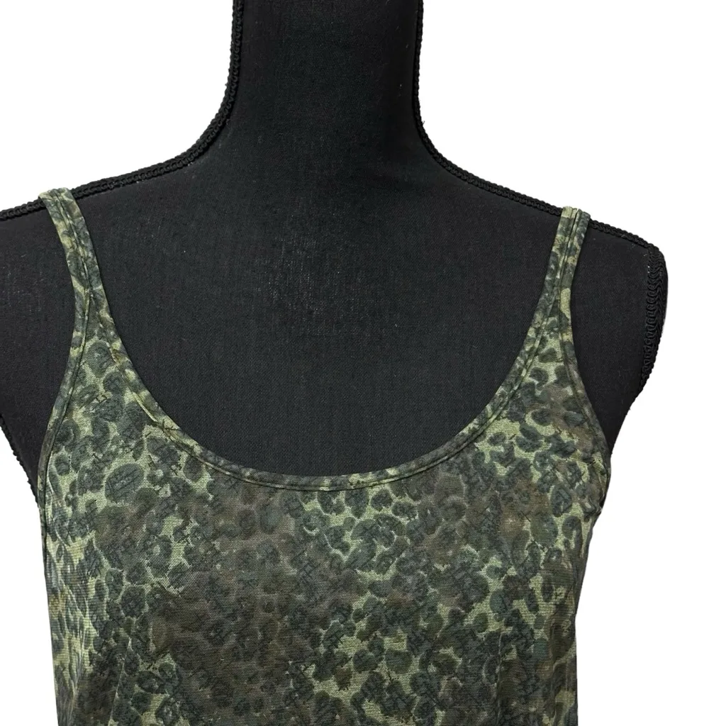 Victoria’s Secret Lingerie Babydoll Green Cheetah Women‎ Size Medium - Image 2