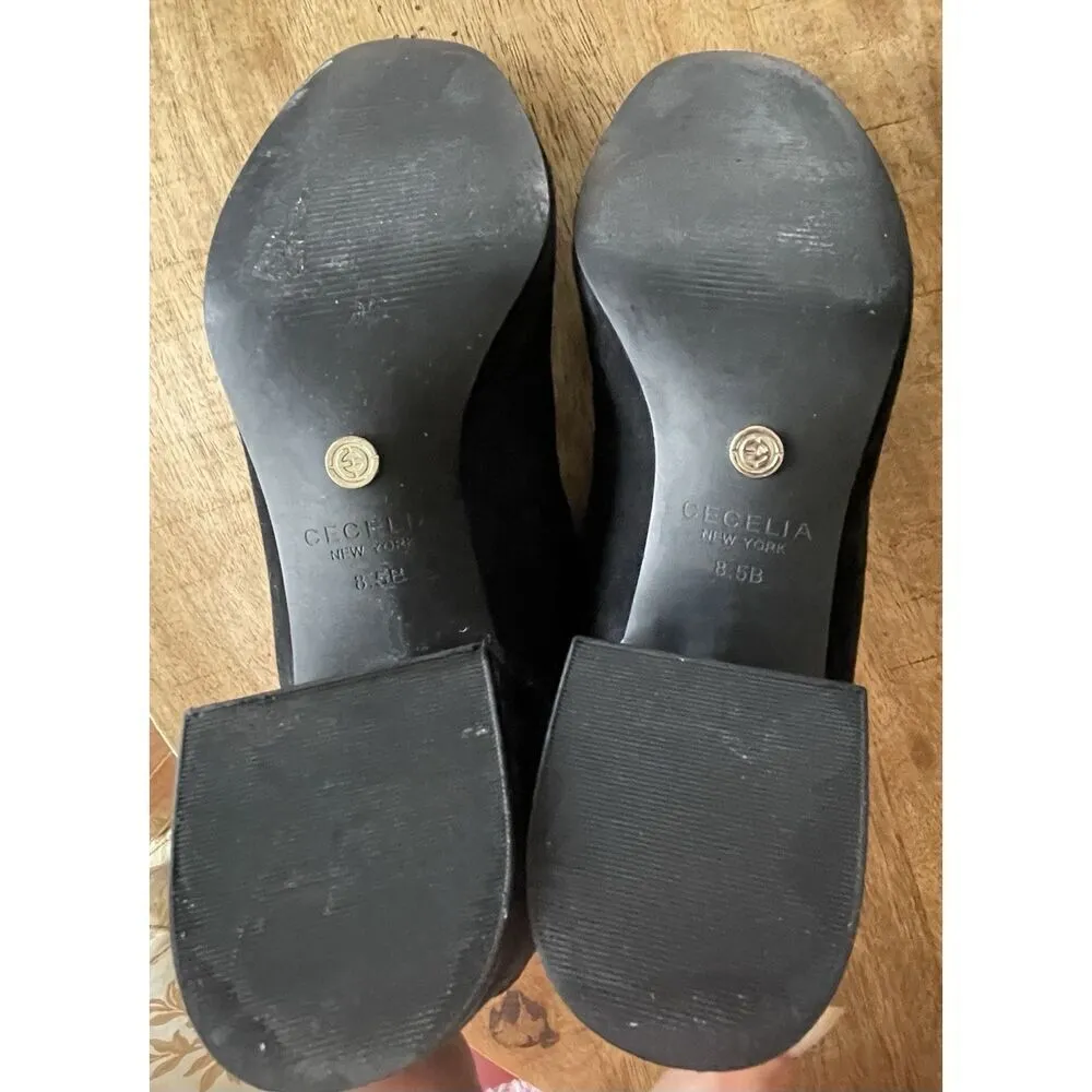 CECELIA New York Women's Midnight Nolton Ankle Boots Black suede 8.5 - Image 8