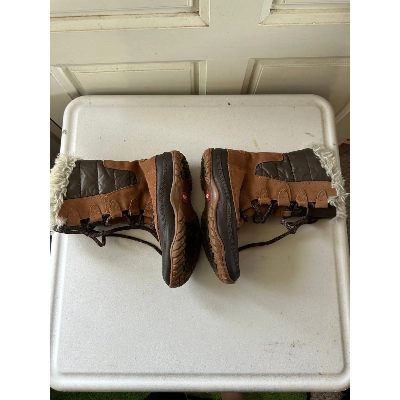 The North Face Women's Nuptse Purna Insulated Water-Resistant Suede Boots 7 - Image 3