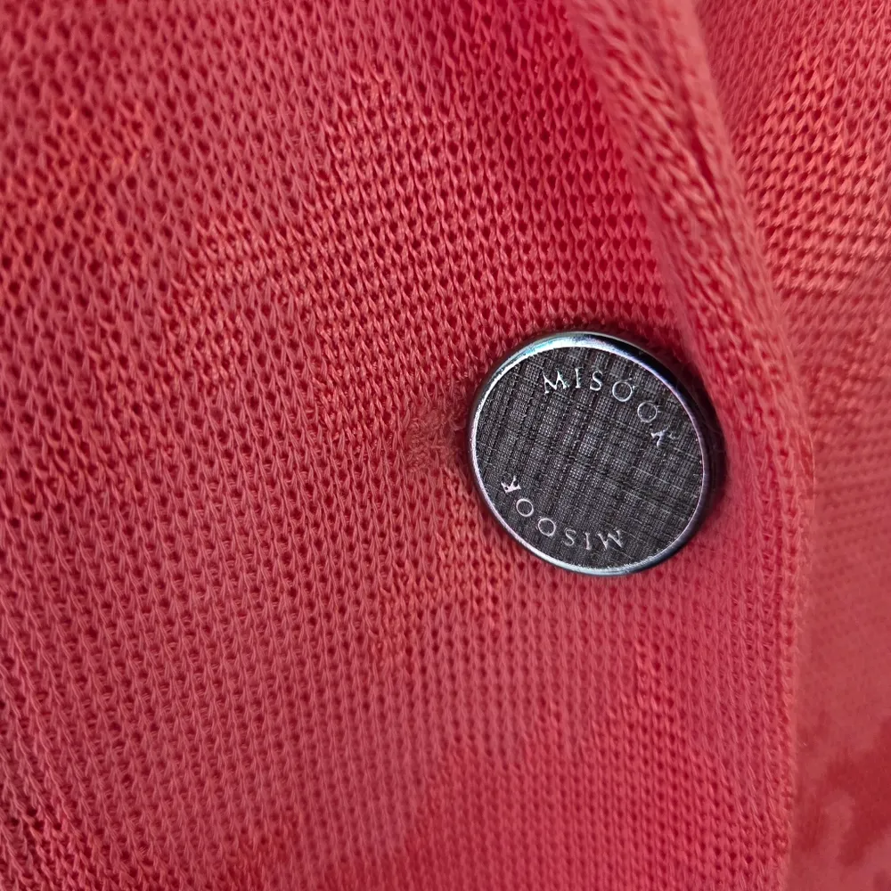 Misook Bright Peach Sweater Jacket - Image 3