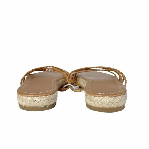 NEW Madewell The Kathryn Espadrille Slide Sandal Tan Leather Women’s Size 6.5 - Image 11