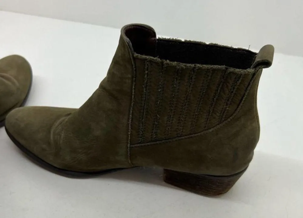 Steve Madden leather Suede Naarra pull on Chelsea Boot tan easy slip on size 8.5 - Image 6