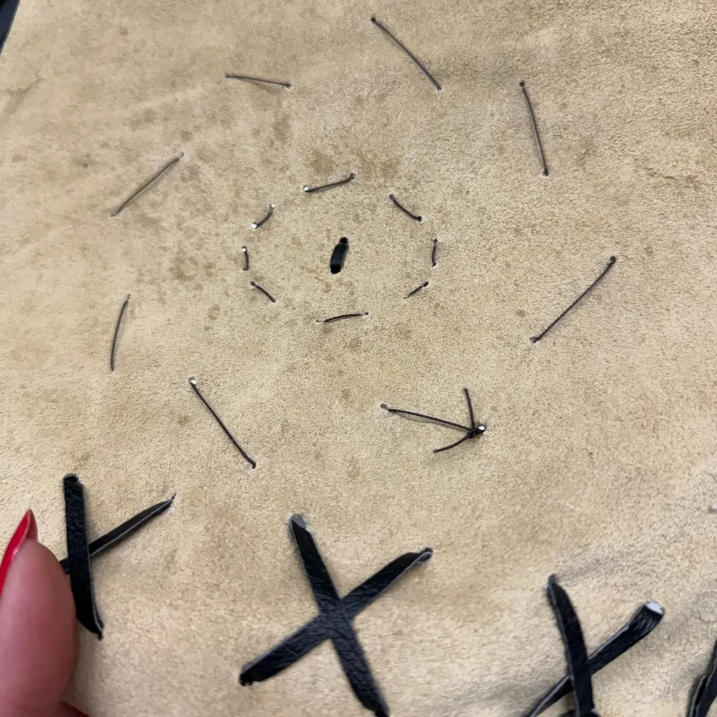 Vintage Handmade Yellow Suede Fringe Crossbody Bag Boho Festival Western - Image 11