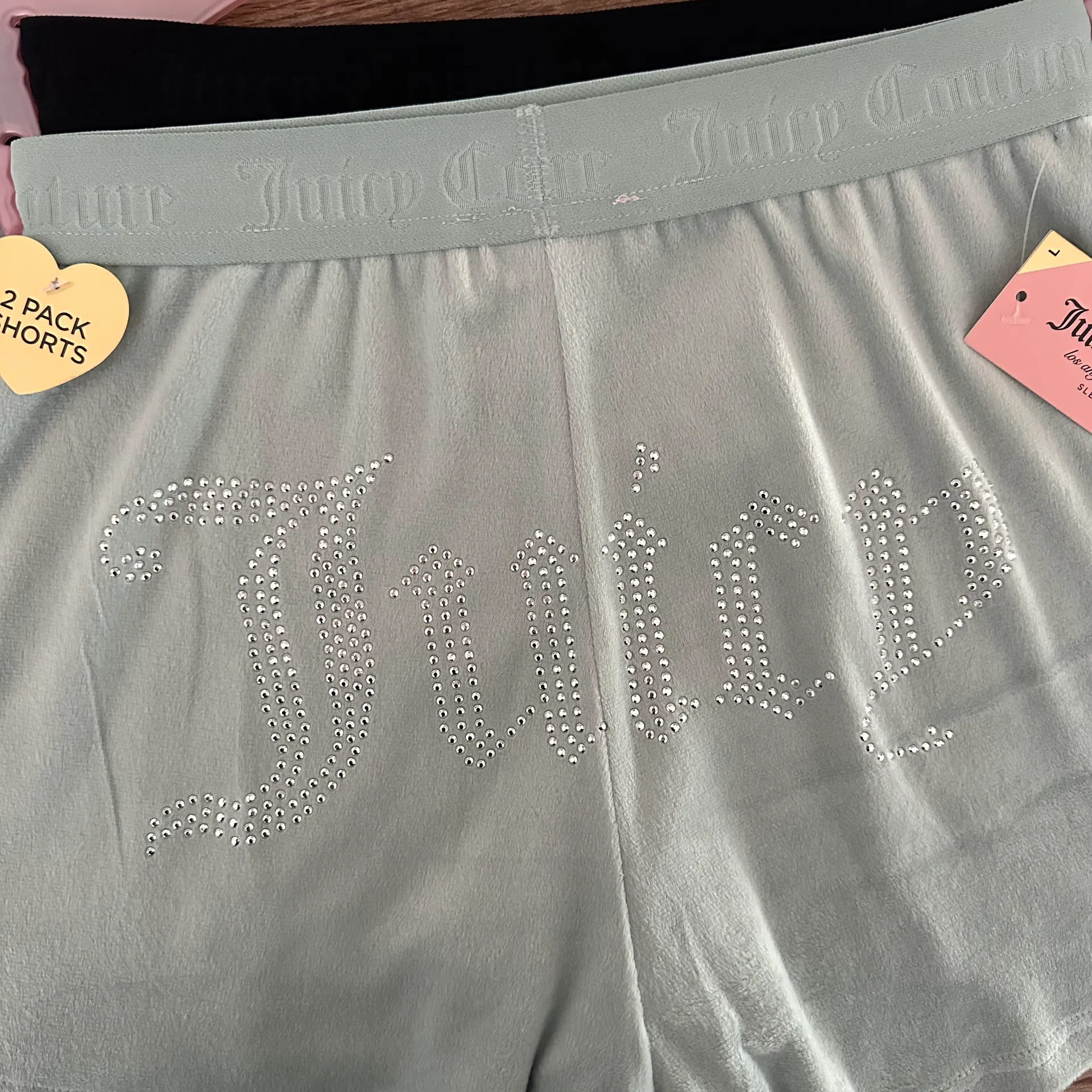 2PCK Velour Sleep Shorts - Image 2