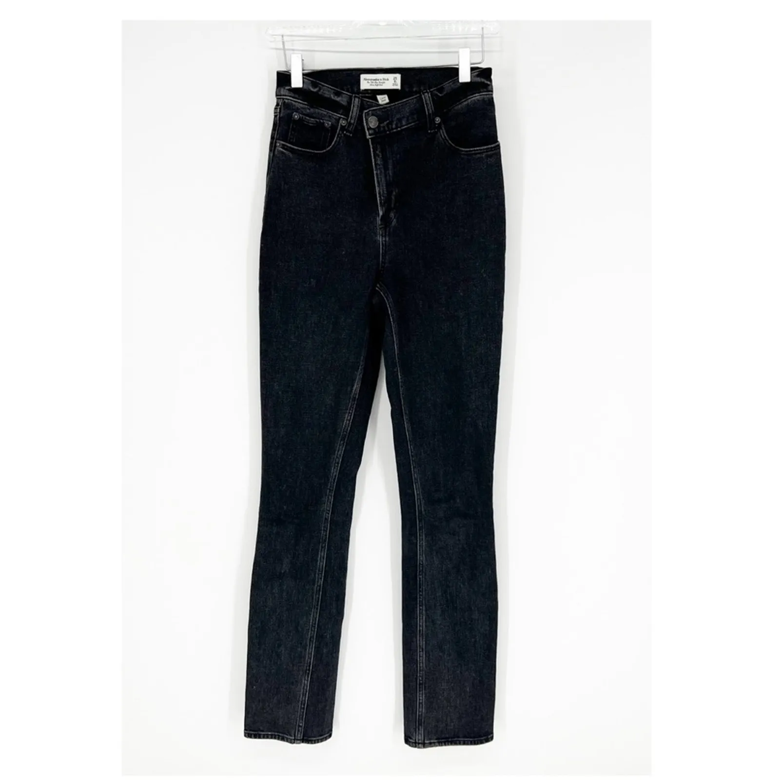 Abercrombie & Fitch 90s Slim‎ Straight Leg Ultra High Rise Curve Love Jeans 25L - Image 2