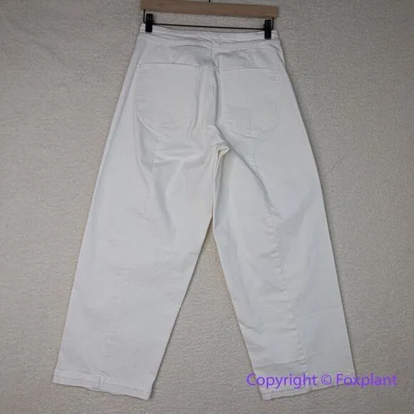 New! Madewell The Curvy Emmett Wide-Leg Jean in Tile White,‎ size 29 - Image 10
