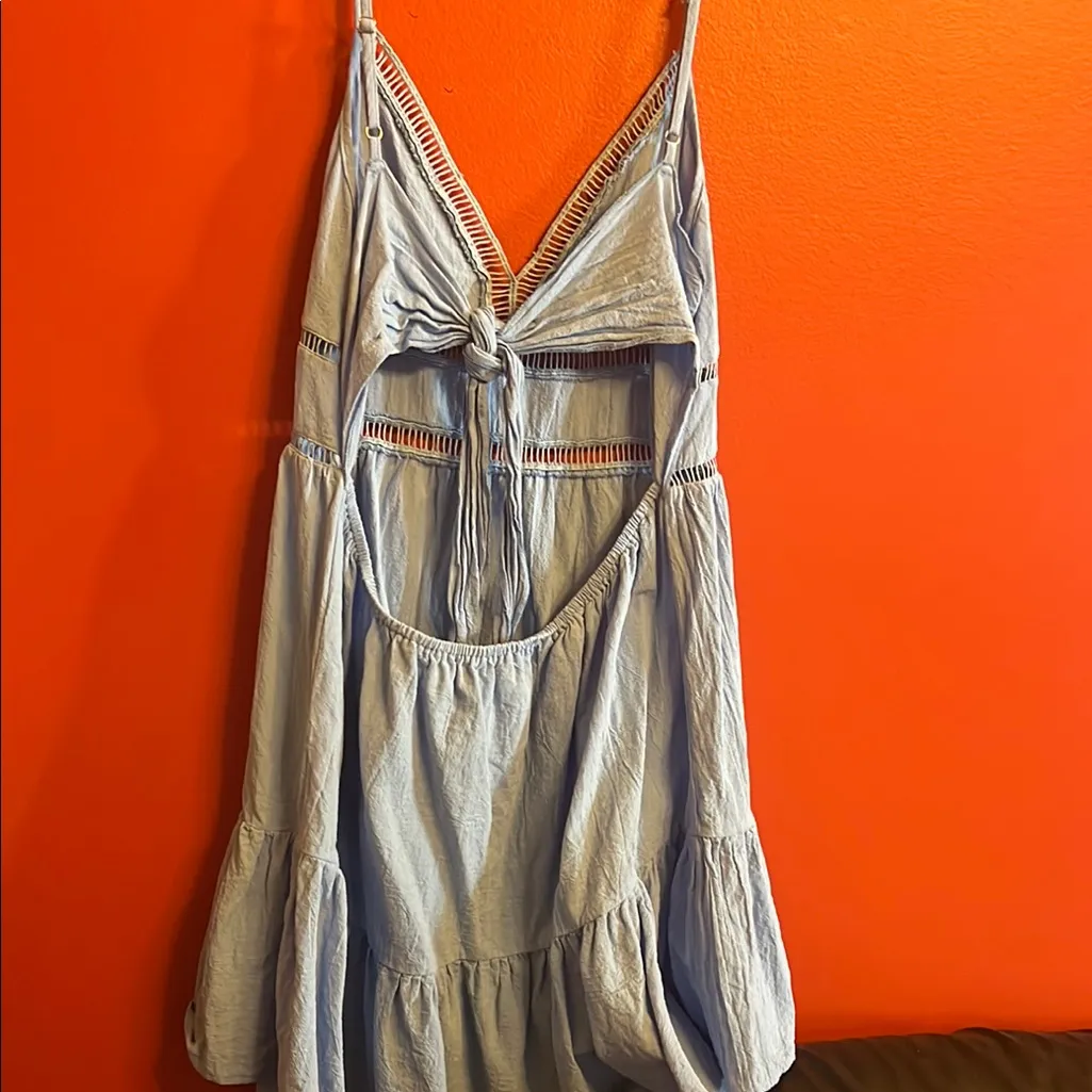 Cider Light Blue Backless Dress - Image 2