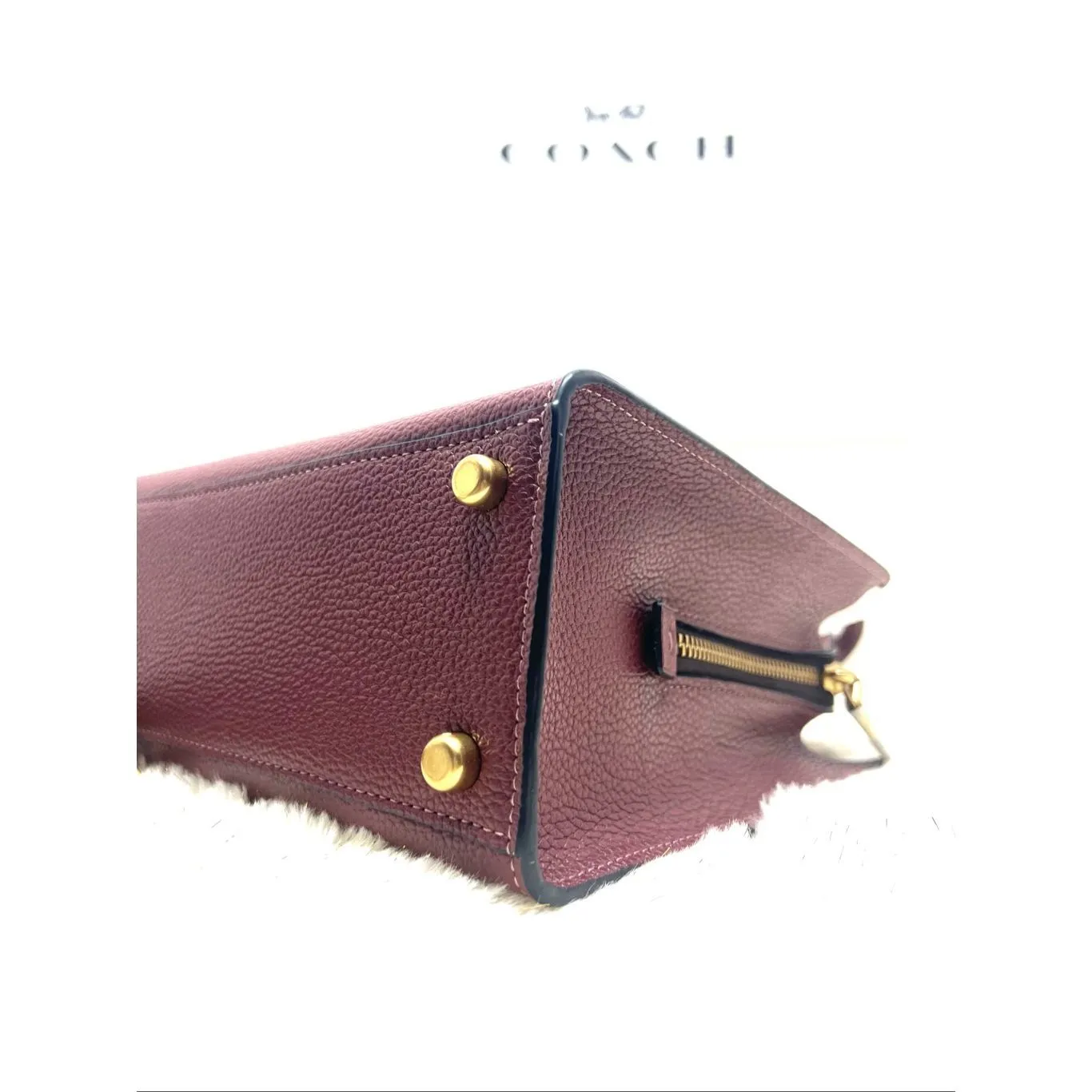 🔥🎁NWT! Coach Carter Carryall 28 Tote Handbag Pebble Leather Msrp:$350.00 - Image 5