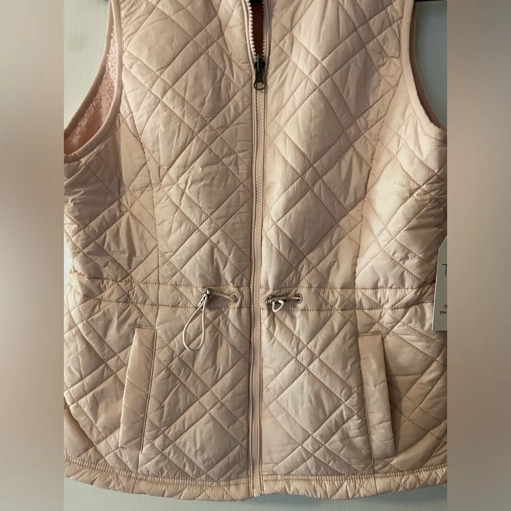 NWT Pink‎ Quilted Warm Small Utility Pale Pink With Pockets - Image 2