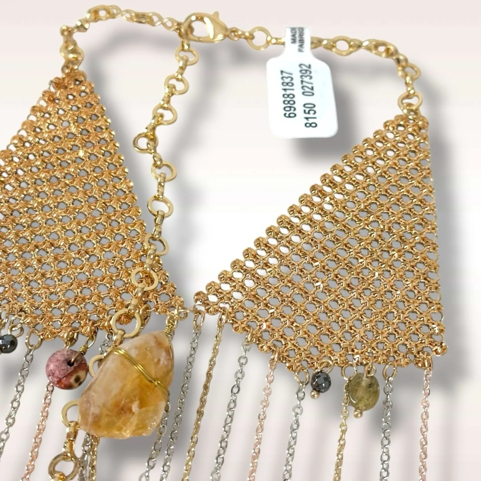 Free People Ariana Ost No Halo Body Chain NWT Necklace Fringe Bohemian Festival - Image 15