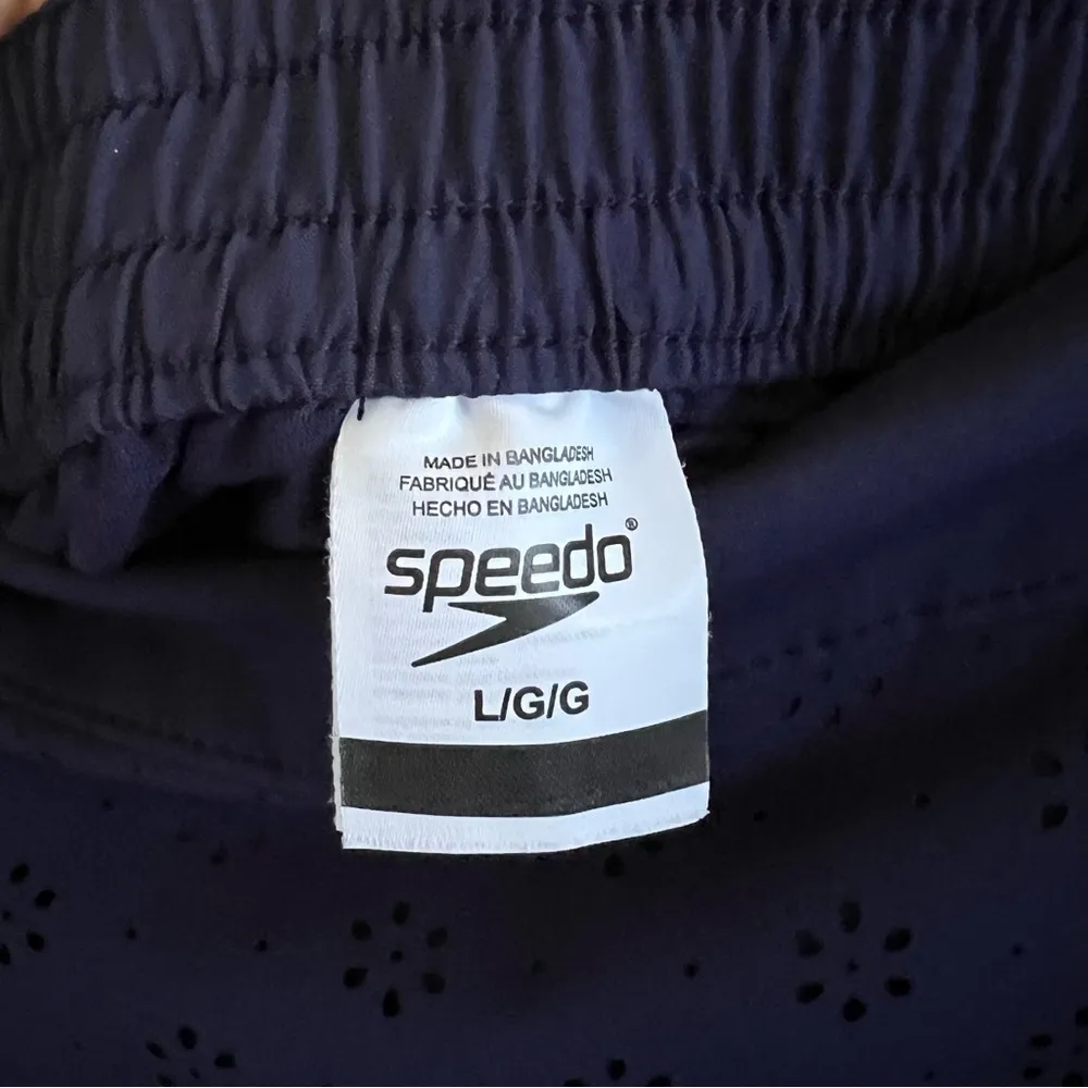 Speedo Navy Blue Skort Active Skirt Shorts Perforated Tennis Golf Mature Modest - Image 7