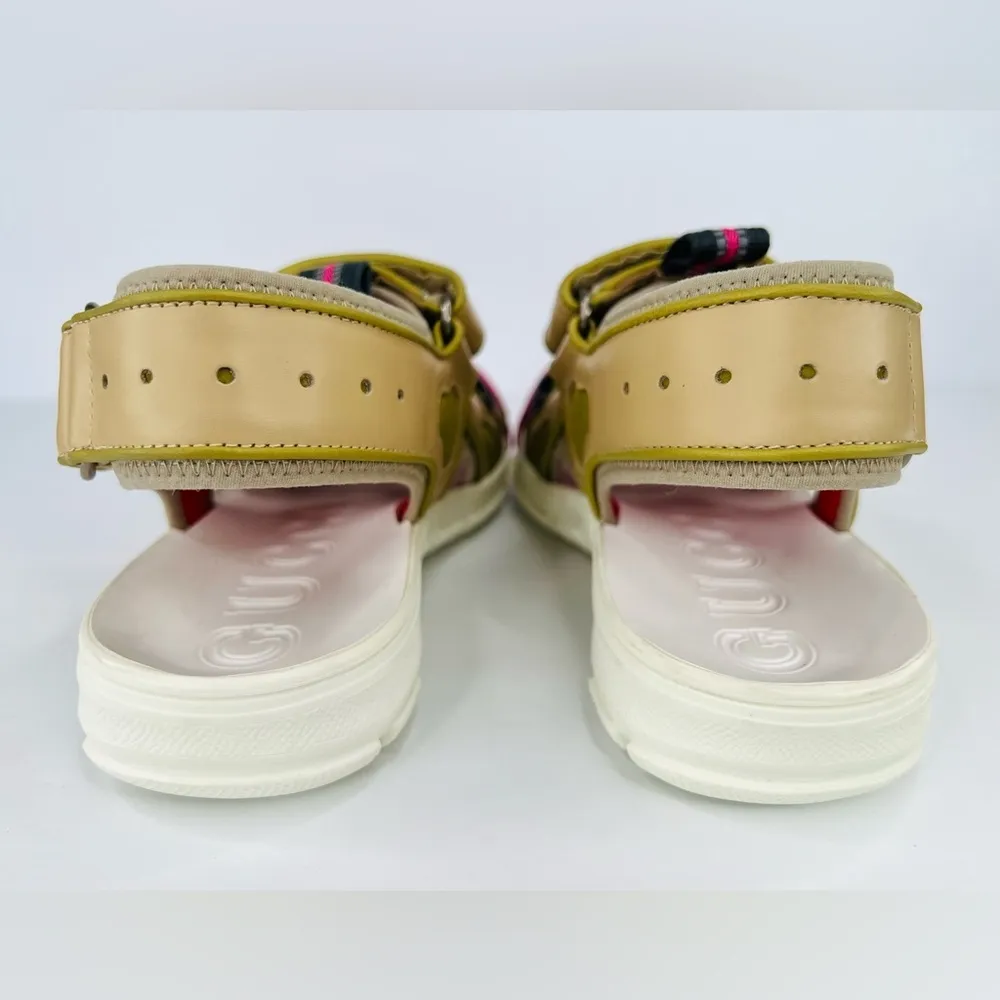 GUCCI Tinsel Sport Strap Hybrid Reflective Women Sneaker Sandals Size EU 35.5 - Image 4