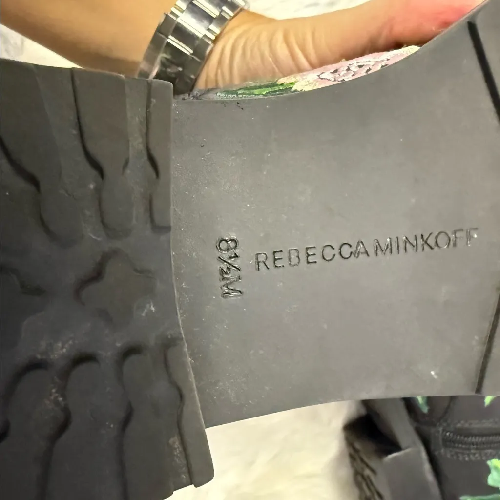 Rebecca Minkoff Women’s Floral Gerry Combat Boots Size 8.5M New - Image 5