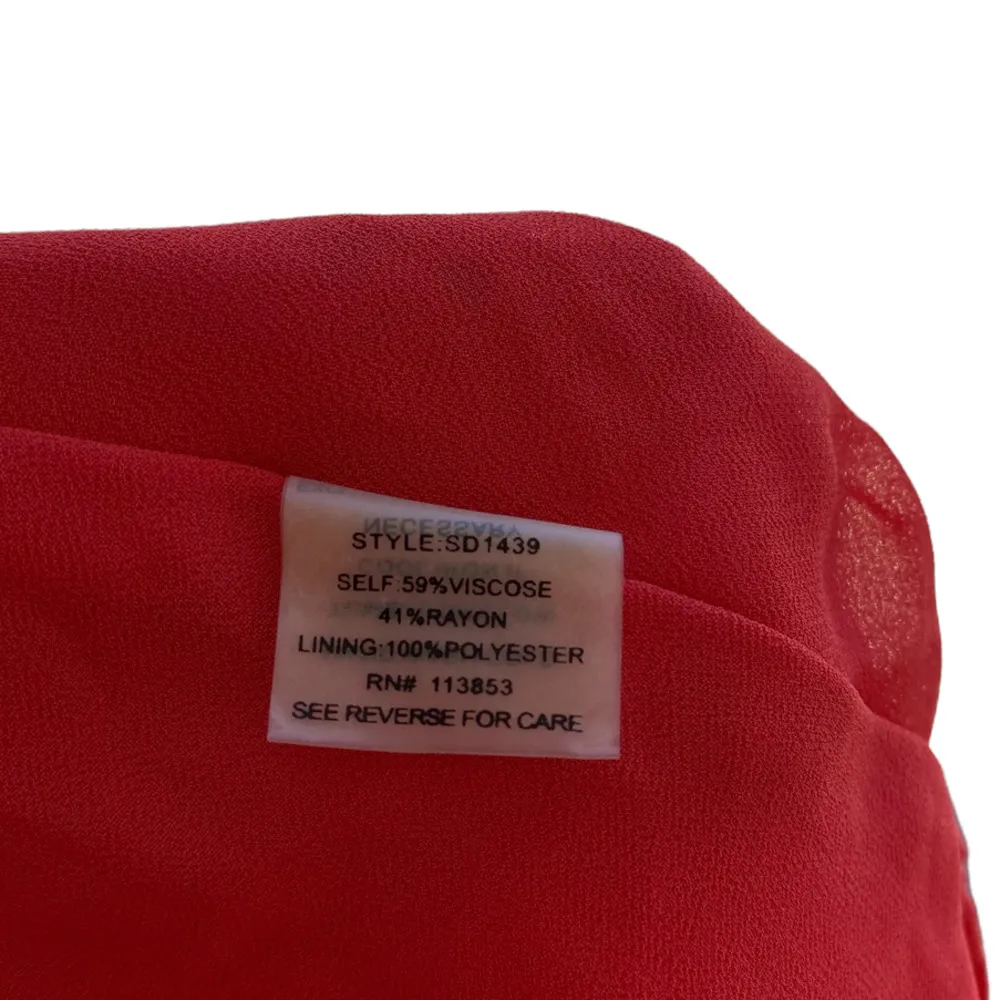 Sugarlips Mini Dress Off The Shoulder Red Embroidered Women's Size Large - Image 10