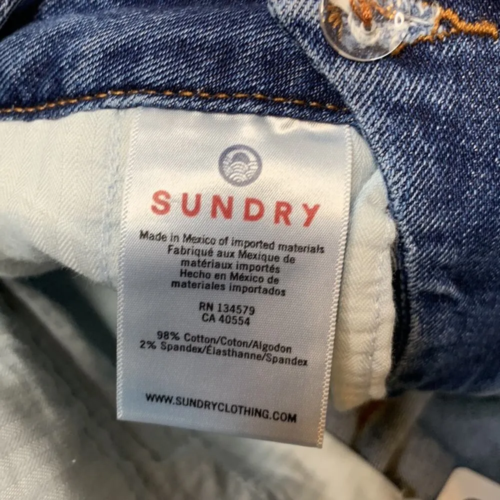 NWT Anthropologie Sundry Stars Relaxed Straight Jeans sz 26 - Image 7