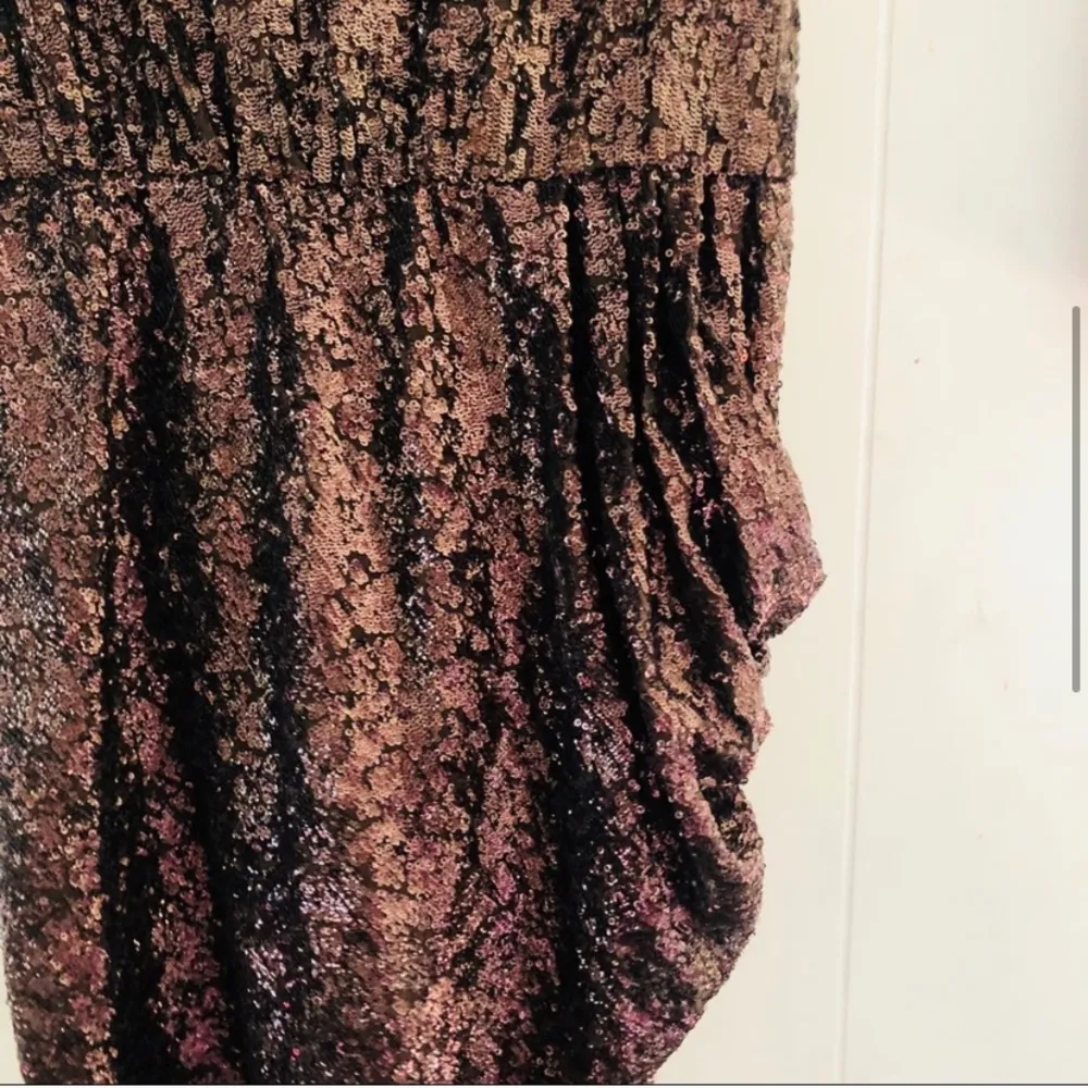 Sequin Brown Valerie Draped Dress size 8 - Image 7