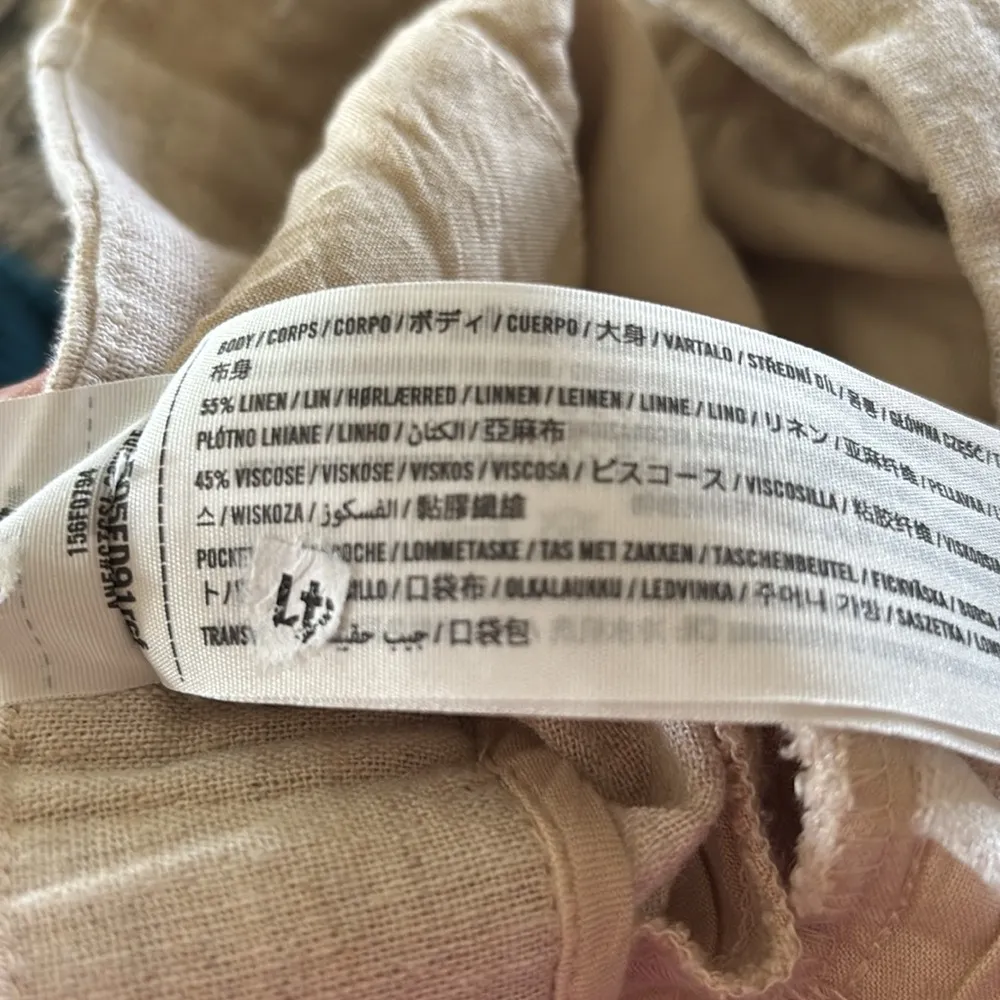Abercrombie & Fitch Sloane Low Rise Tailored Linen-Blend Pant Sz 6/27 BEIGE - Image 8
