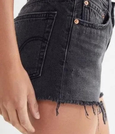 Levi’s 501 Black Shorts Size 25 - Image 4