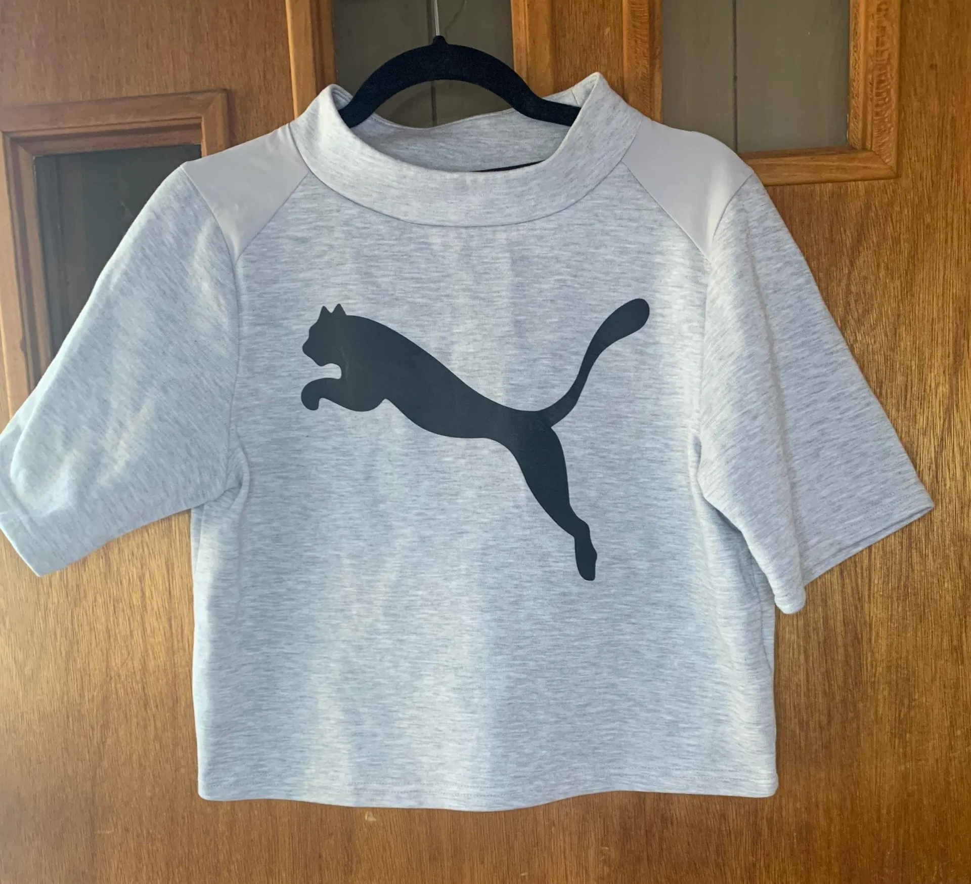 Puma Evostripe Mock neck Cropped Sweater Size Small - Image 3