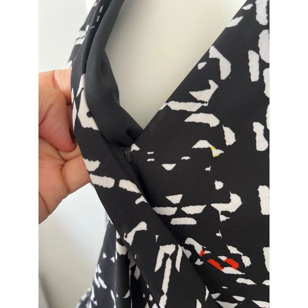 Eight sixty jumpsuit M halter geometric black date night cocktail party club - Image 7