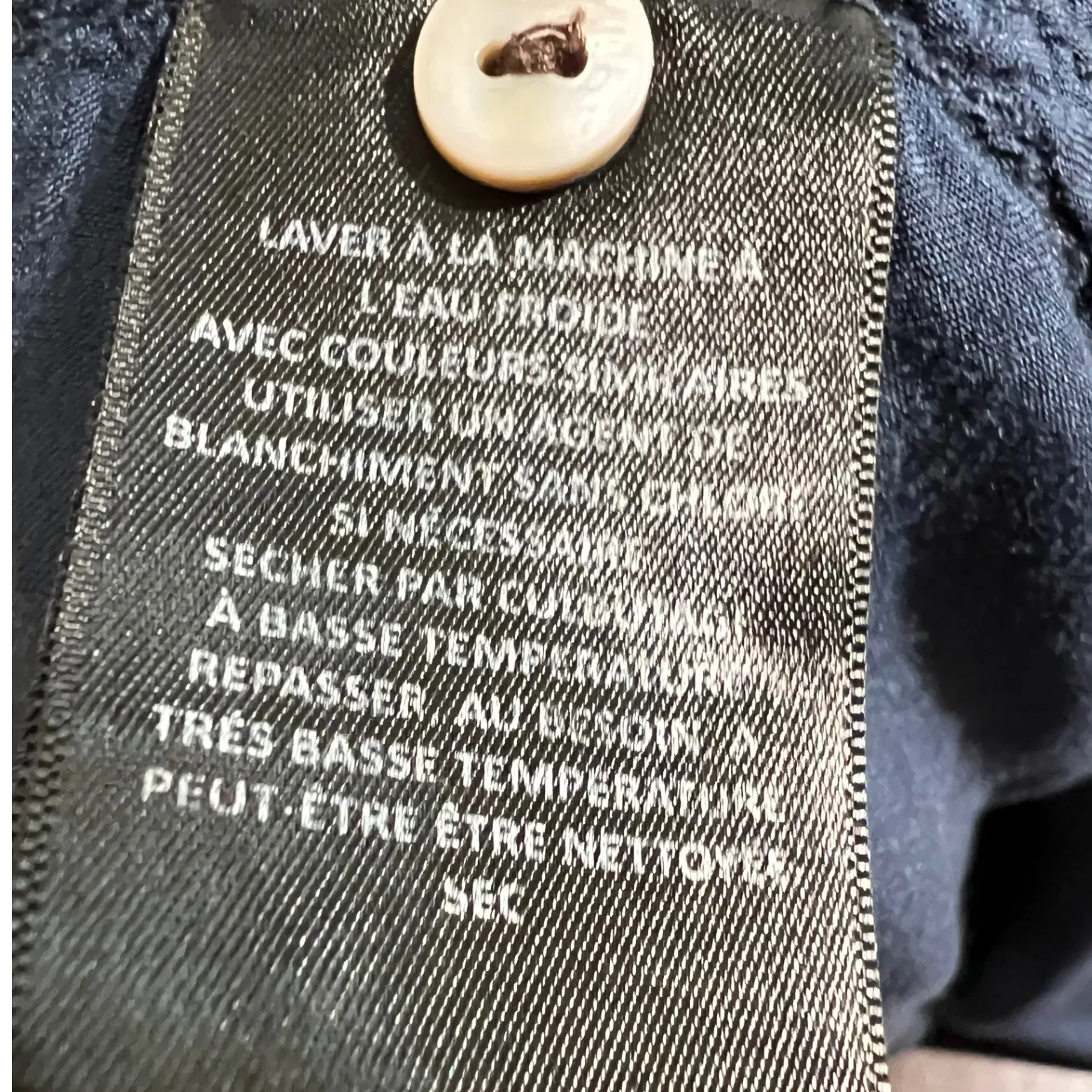 Holding Horses Anthro Blue Button Down Shirt Long Sleeve Tunic Top Ladies Sz L - Image 7