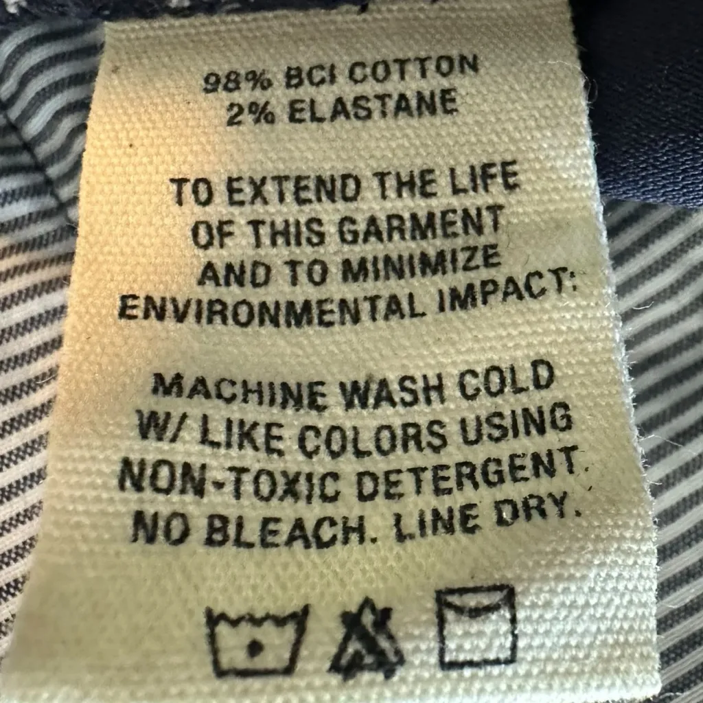 Alex Mill Ankle Cotton Chino Pants in Navy Blue Women’s Size 10 Preppy Classic - Image 5