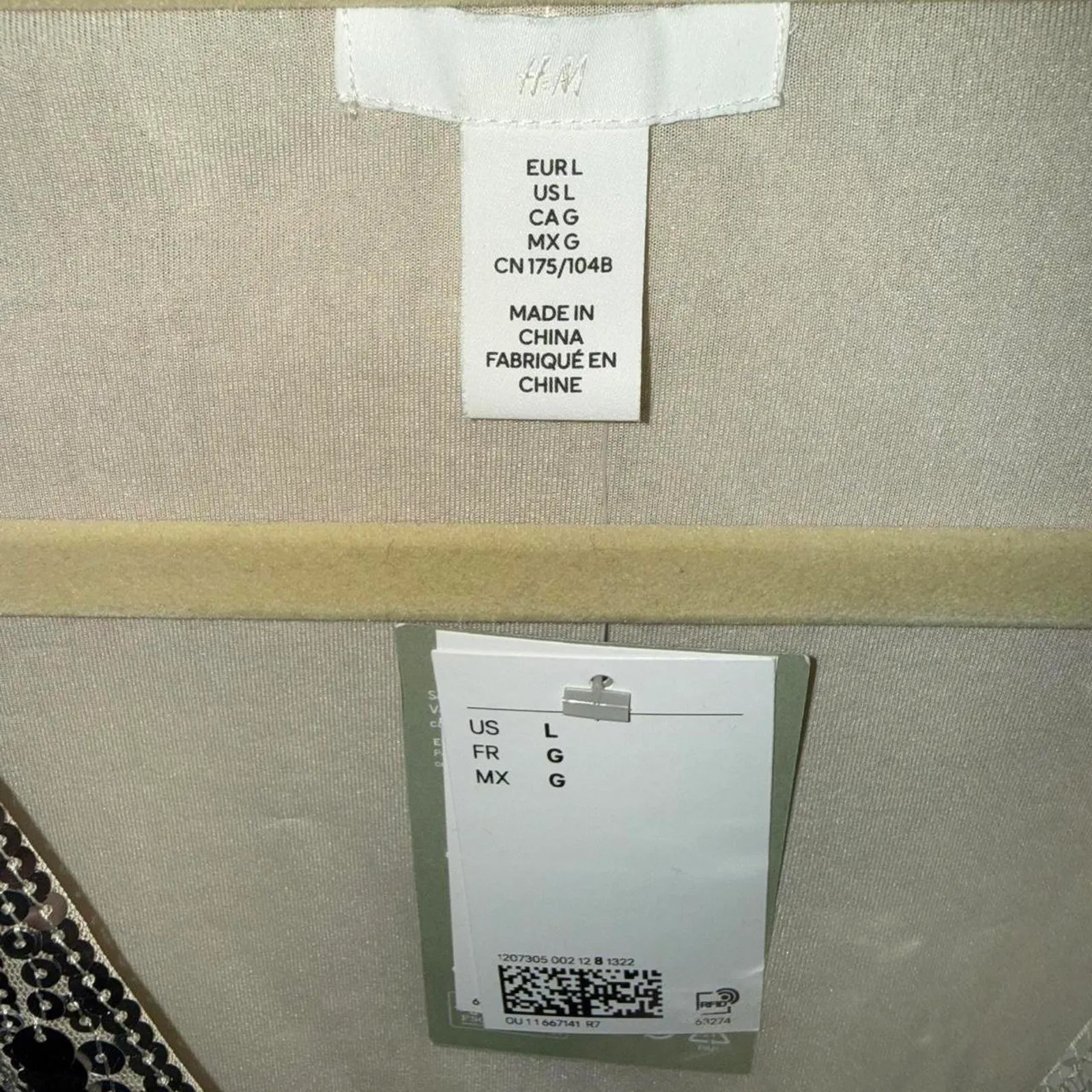 H&M SEQUINED WRAP DRESS - Image 4