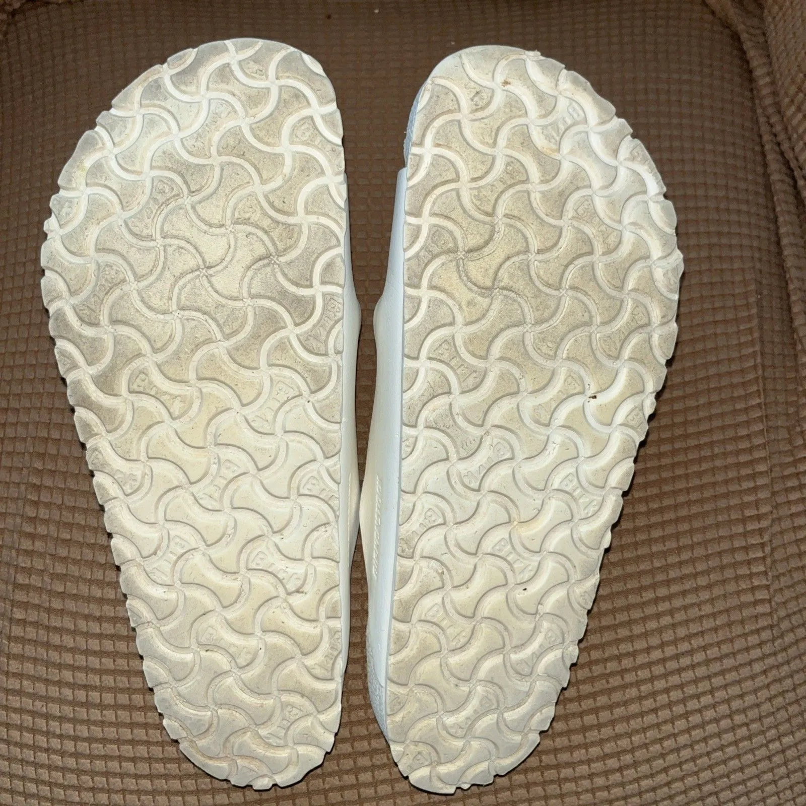 BIRKENSTOCK Arizona WHITE Eva Slides BIRKS shoes size 44 11/11.5 UNISEX - Image 3