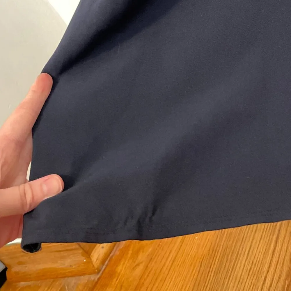 LANE BRYANT Plus Size Lena Faux Wrap Keyhole Jumpsuit Navy Blue Belted Tie Party - Image 17