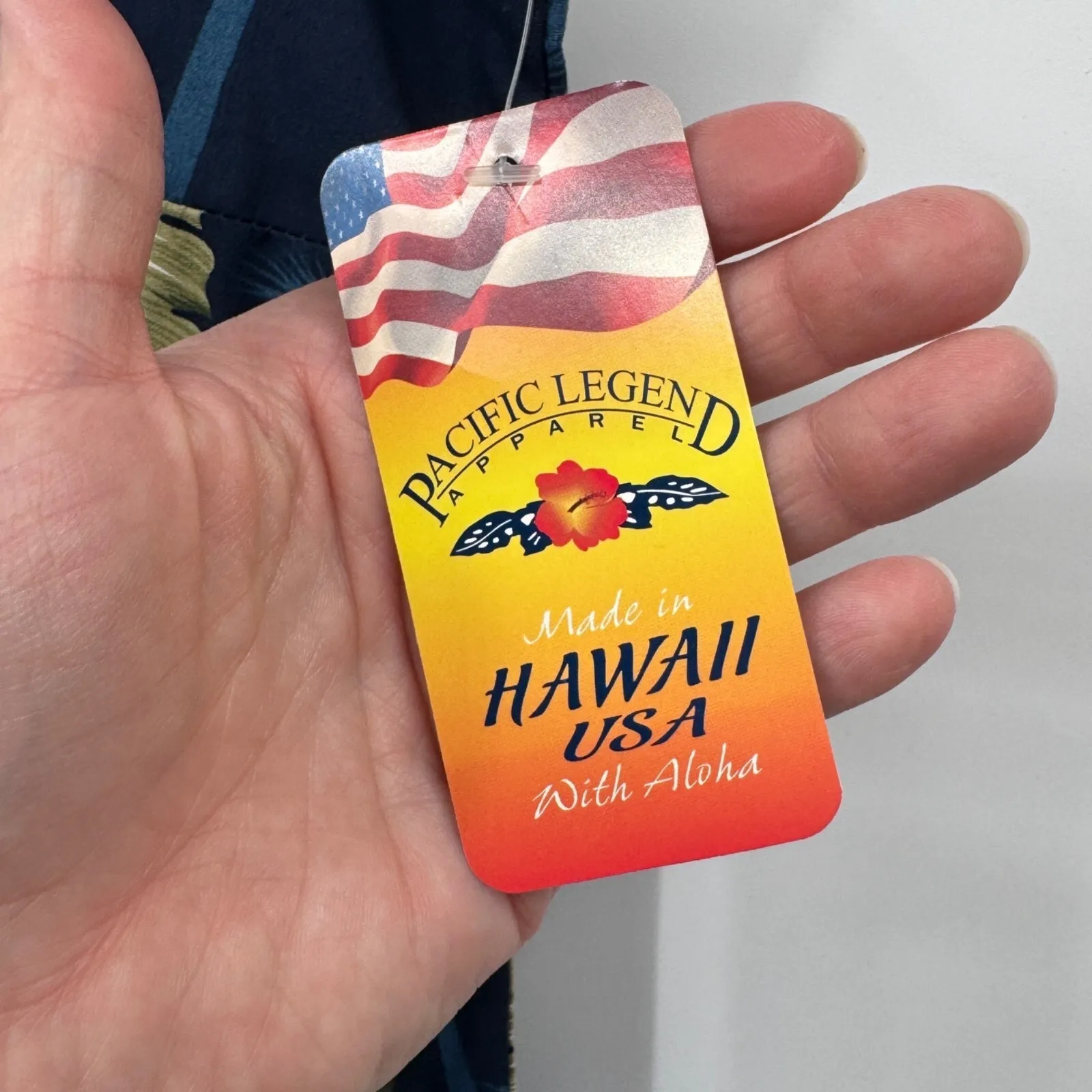 Vintage Pacific Legend Hawaiian Dress Womens Small Blue Cotton Hibiscus‎ NEW - Image 3