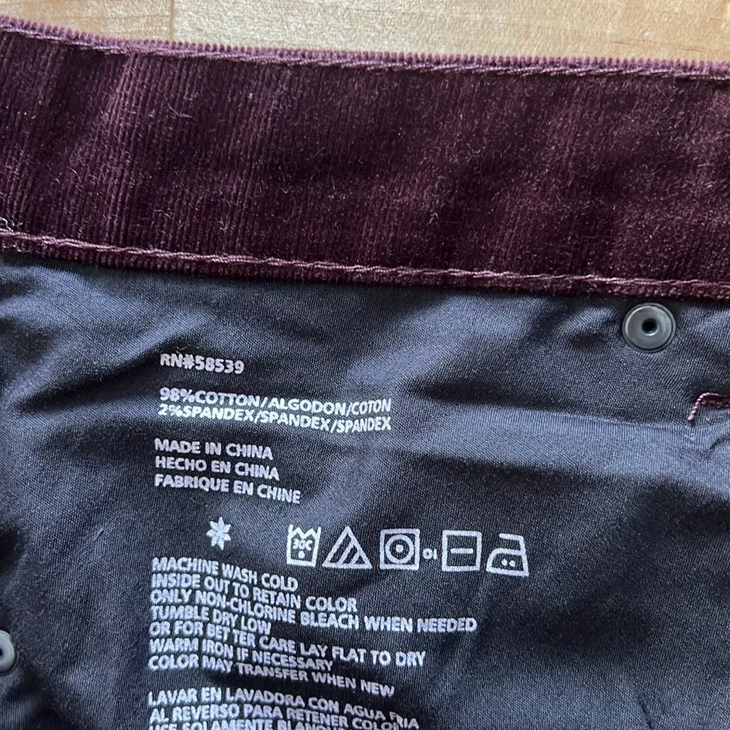 NWT Edyson Stitch Fix High-Rise Hampton Stretch Cotton Skinny Corduroy Pant, 20W - Image 10