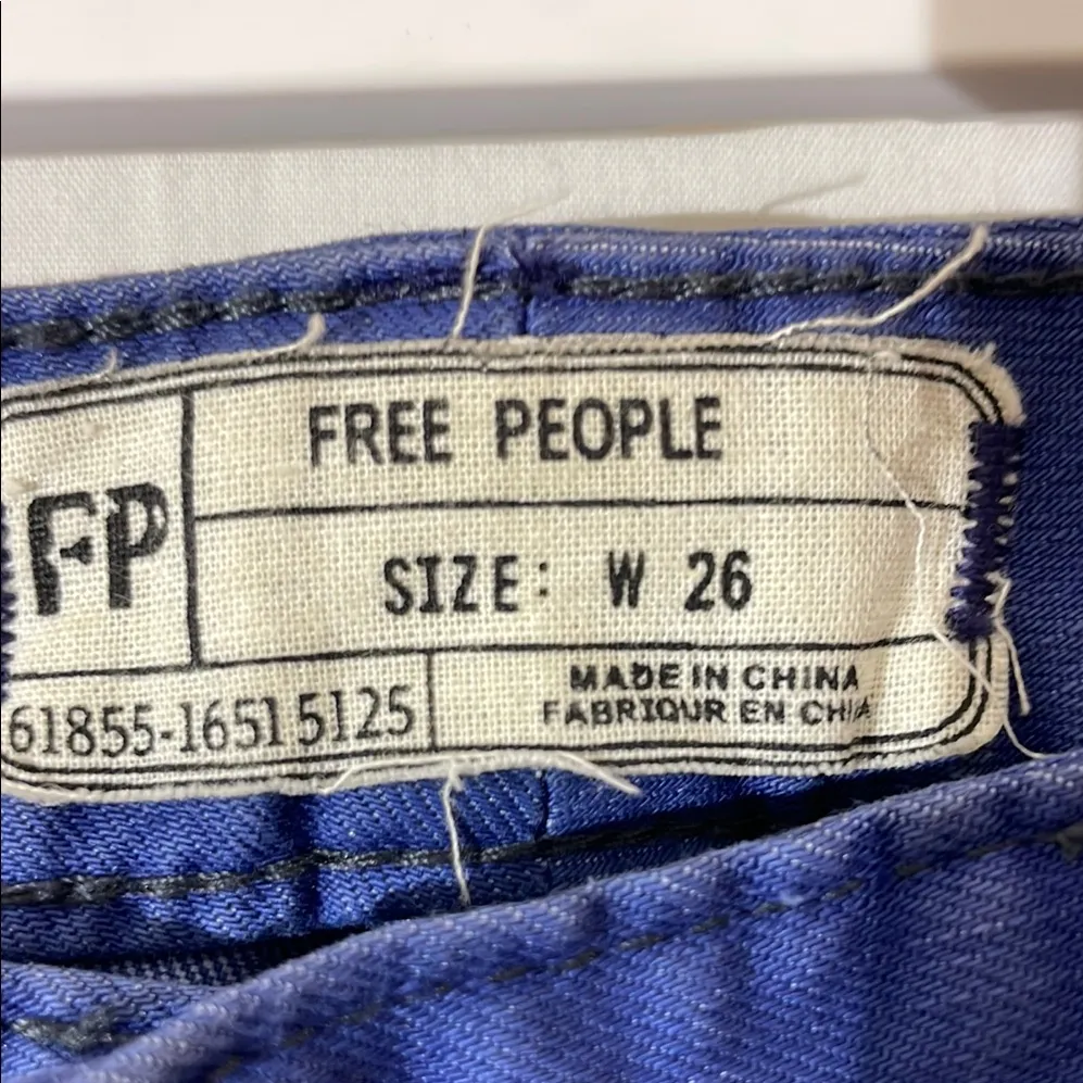 Free People Blue Skinny Jeans Classic Style (NWT)size:W26 (A2) - Image 3