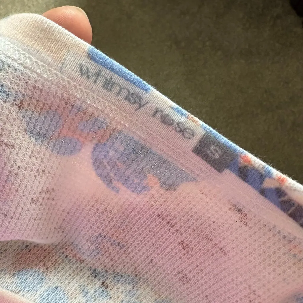 Sundance Whimsy Rose Womens Waffle Weave Colorful Top Long Sleeve Small - Image 5