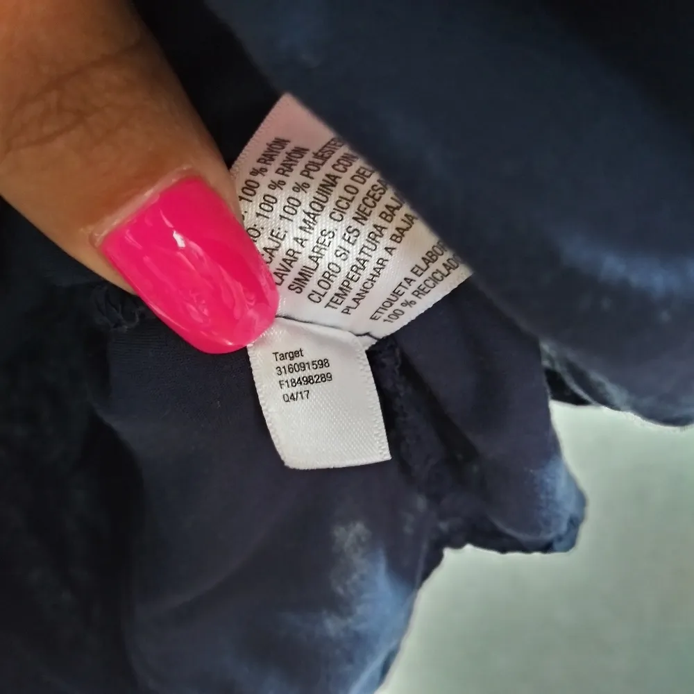 Knox Rose Blue Floral A Line Embroidered Lace Cold Shoulder Dress Size L - Image 9