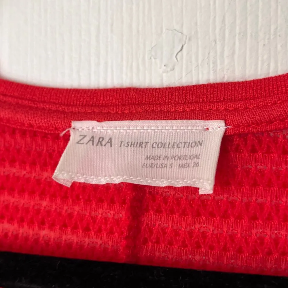 ZARA  Ruffled Peplum Top - Size S - Image 3