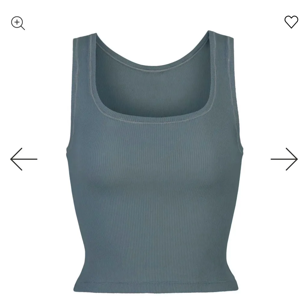 Skims Cotton Ribbed Tank, Kyanite - Image 5