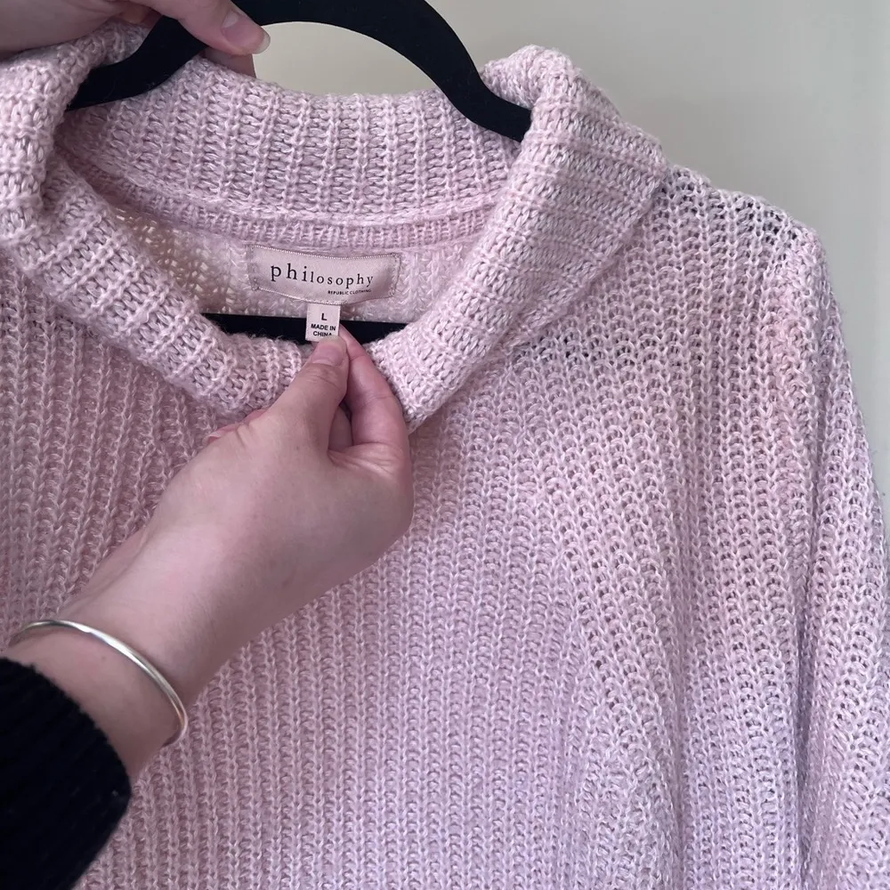 Philosophy Pink Turtleneck Sweater - Image 2