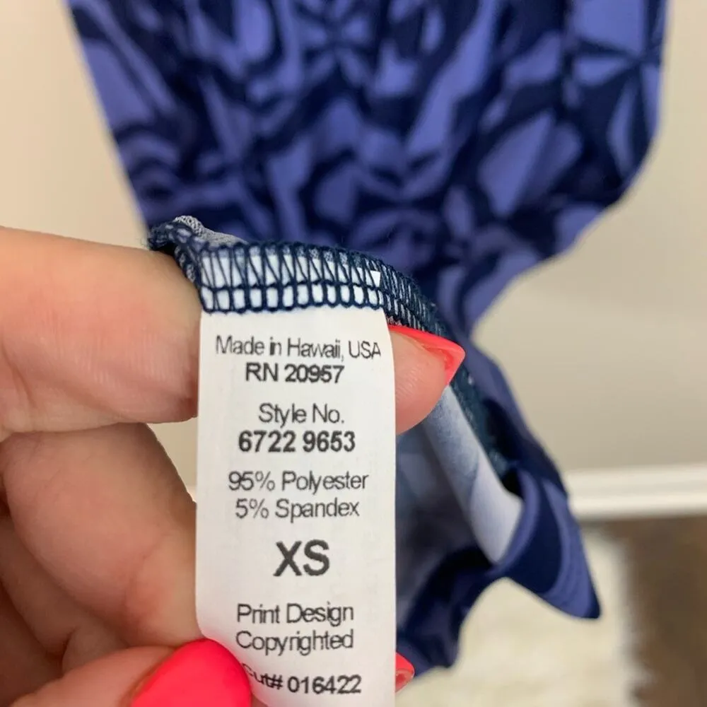 Tori Richard Kasey Purple Floral Sleeveless Dress - Image 3