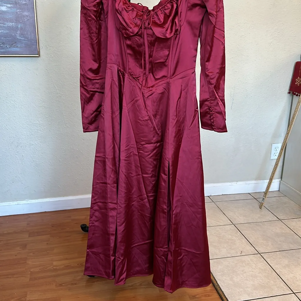 HOUSE‎ OF CB 'Sebille' Ruby Corset Midi Dress NWOT size XS - Image 6