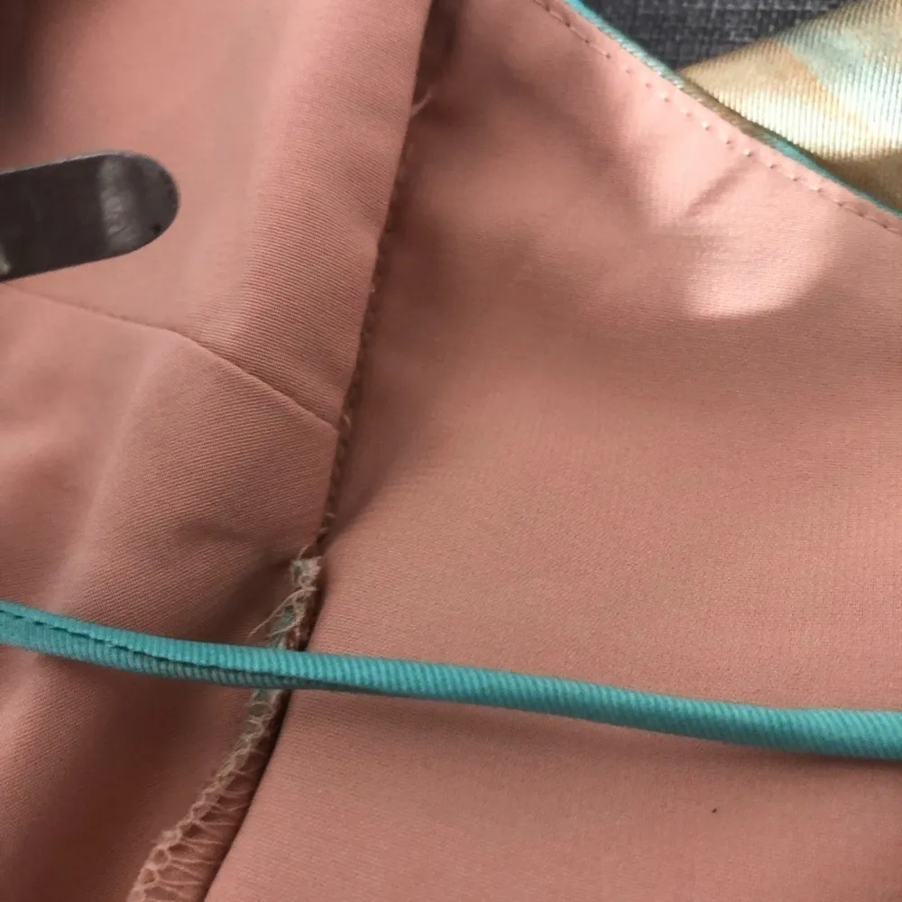 Angel Biba Tie Dye Wrap Mini Dress Satin Bow Size Small - Image 11