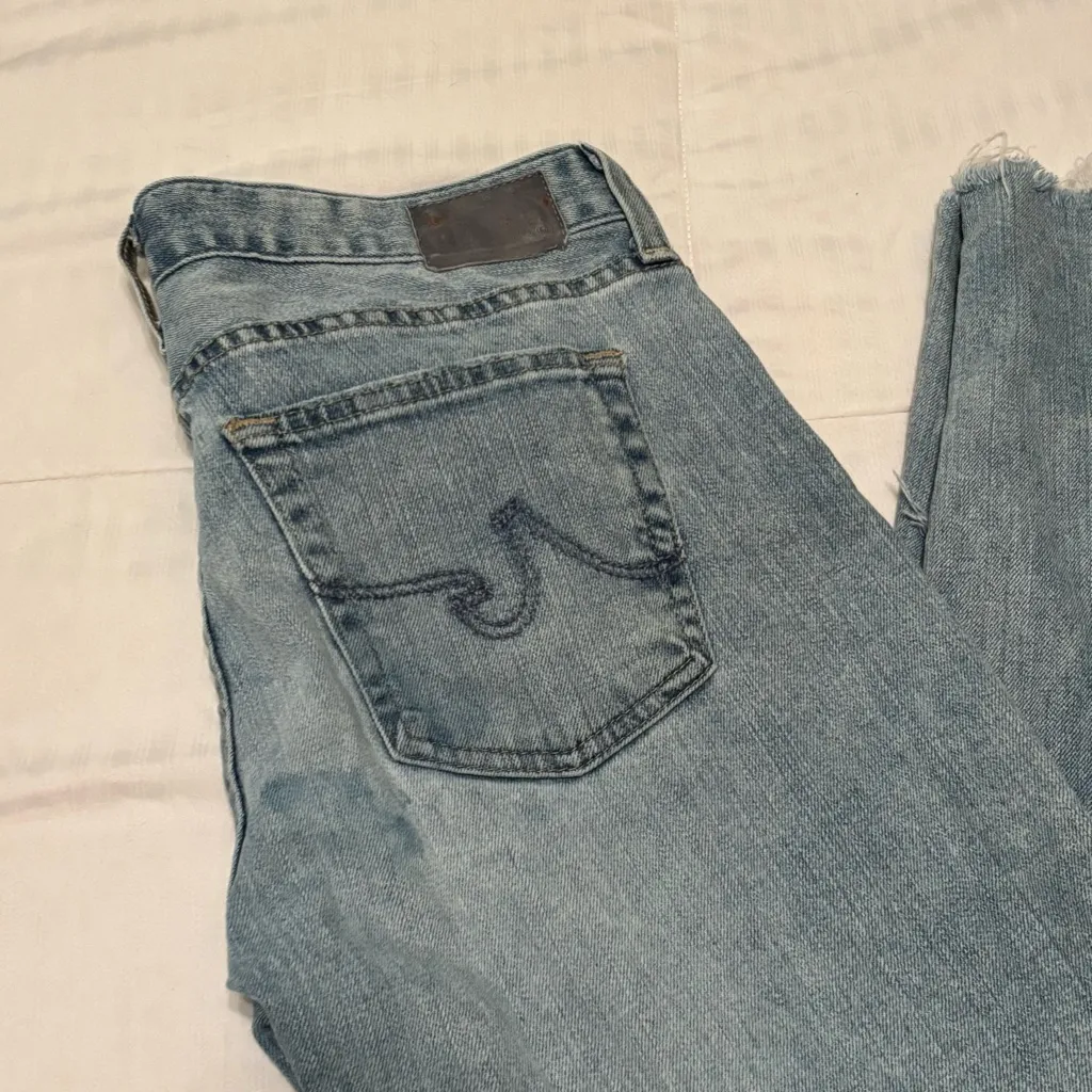 Adriano Goldschmeid The Nolan Ankle Relaxed Slim Ankle Jean 27R Distressed Flaw - Image 2